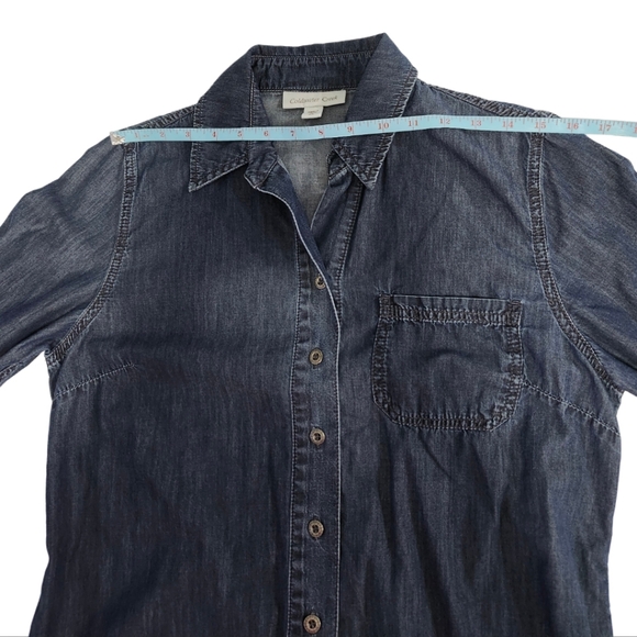Coldwater Creek   Women's S (6-8) Denim   Tunic   Top    Denim Blue - Picture 6 of 16